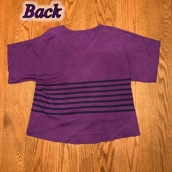 "Old Navy" sweater, purple, high/low, EUC, M - Picture 9 of 14